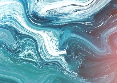 Abstract Marble Painting