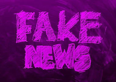 Fake News purple magenta