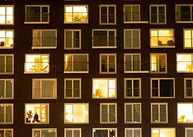 Apartment at night
