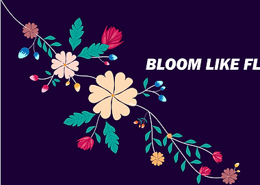 Blooming flowers