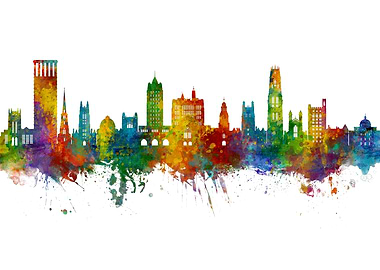 Yale Connecticut Skyline