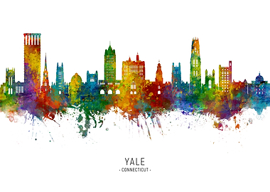 Yale Connecticut Skyline