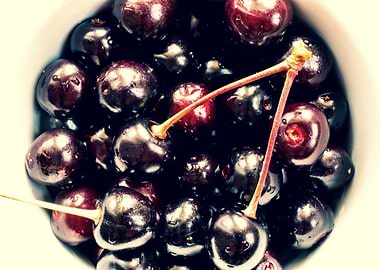 Sweet wild cherries