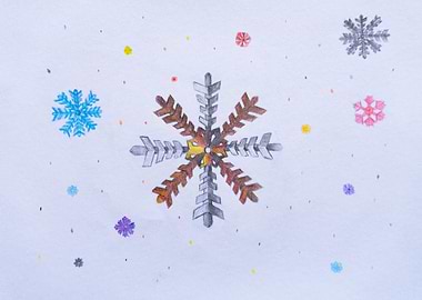 Colorful Snowflakes