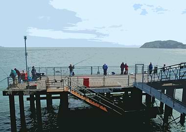 Fishing off the Pier