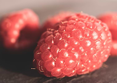 Misty raspberries