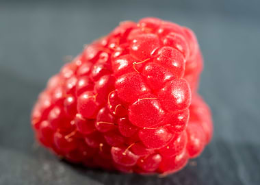 Closeup on a raspberry