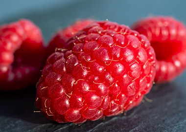 Delicious raspberries