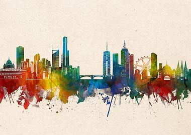 melbourne watercolor