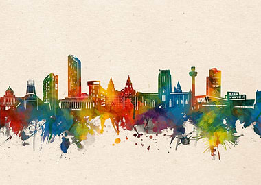 liverpool watercolor