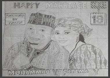 wedding free hand sketch