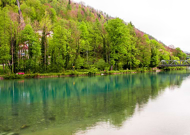 Reflection on Lake Thun