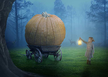 Alone Halloween girl