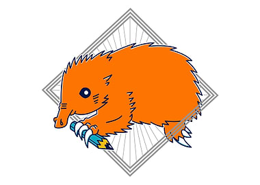 Echidna With Magic Pencil