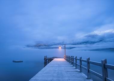 Misty Blue Waters