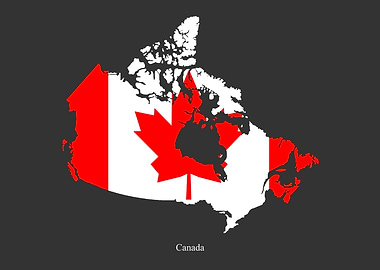 Canada Map Flag
