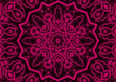 Pink Psychedelic Art
