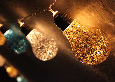 Sparkly Light bulbs