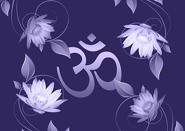 Om Symbol with Lotus