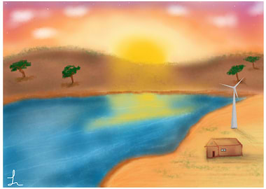 Dawn over the Windmill