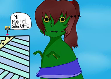 dinosaur steals tablecloth