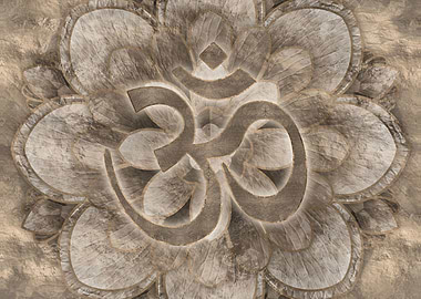 Om Symbol Lotus flower