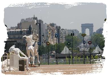 Poster presenting Paris