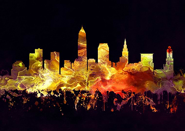 Cleveland Ohio skyline