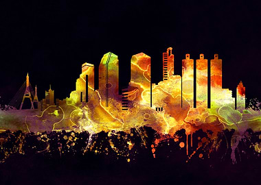 Bangkok Thailand skyline