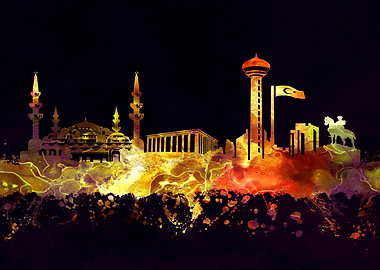 Ankara Turkey Skyline