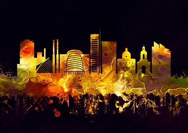 Dublin Ireland skyline