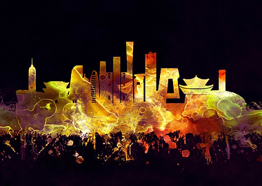 Beijing China skyline