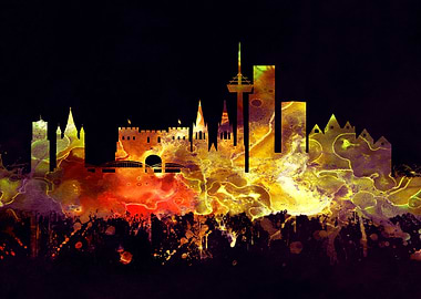 Cologne Germany skyline