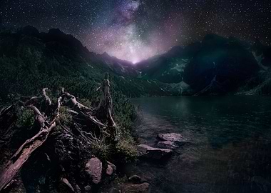 Lake in the mountains