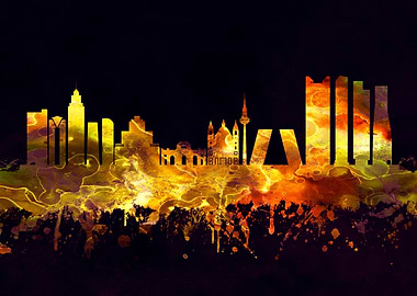 Madrid Spain skyline