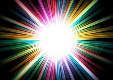 Colorful night sunrise