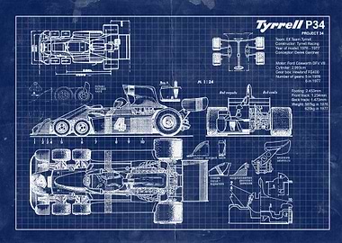 Tyrrell P34 blueprint