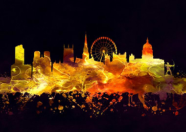 Nottingham England skyline