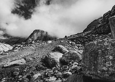 the rock and the fog