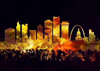 St Louis Missouri skyline