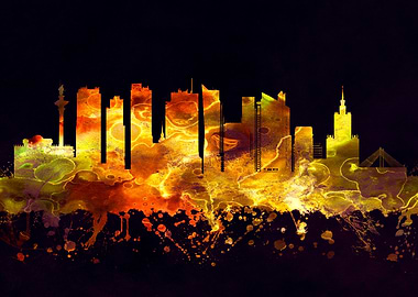 Warsaw Poland skyline