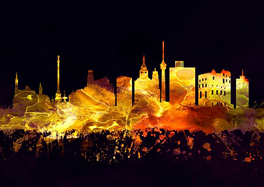 Stuttgart Germany skyline