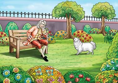 dog and Sir Isaac Newton 3