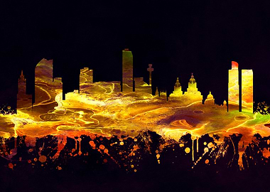 Liverpool England skyline