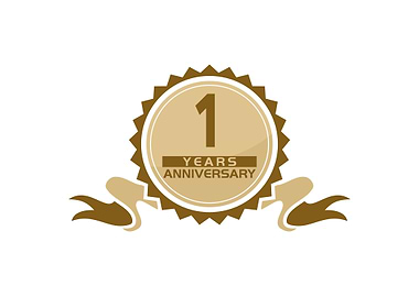 1 Years Ribbon Anniversary