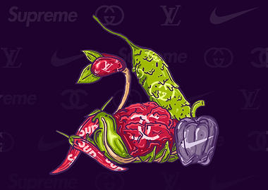 Hypebeast Vegetable Art