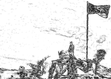 The soldier and the flag