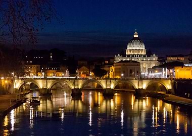 Rome Vatican Night