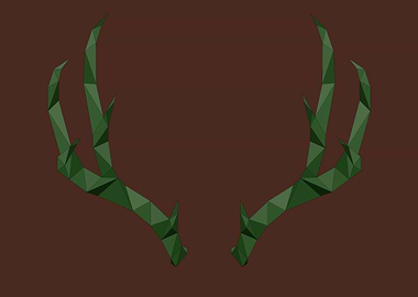 forest low poly antlers
