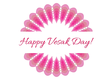 Vesak day with pink lotus